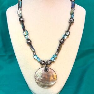 Abalone and Beaded elegant necklace
